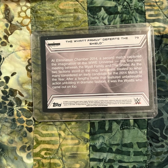 Bray Wyatt fan bundle. Funko pop, action figure, and autographed Topps card. - Picture 3 of 3